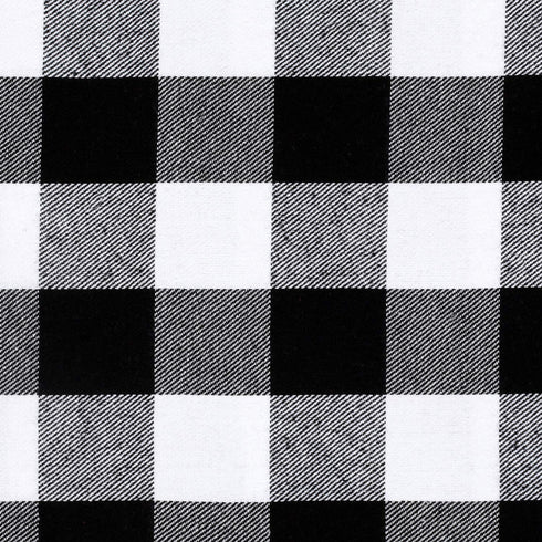Cackleberry Home Black and White Buffalo Check Valance Curtain Woven Fabric Lined 54 Inches W x 17 Inches L
