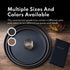 New Star Foodservice 25330 Restaurant Grade Non-Slip Tray, Plastic, Rubber Lined, Round (18-Inch, Black)