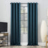 Sun Zero Nordic Theater Grade Extreme 100% Blackout Grommet Curtain Single Panel, 52" x 84", Teal