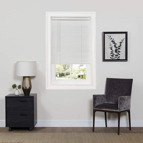 Achim Home Furnishings Cordless GII Deluxe Sundown 1" Room Darkening Mini Blind, 32" x 64", White