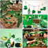Yalikop 24 Pieces St Patricks Decorations Shamrock Wooden Ornaments Wood St Patricks Tree Hanging Ornaments Gnome Wooden Ornament for Irish Lucky Day St. Patrick's Day Party Favors (Lovely Style)