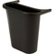 Rubbermaid Commercial Products FG295073BLA Plastic Resin Deskside Wastebasket/Recycling Side Saddle Basket, Black