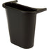 Rubbermaid Commercial Products FG295073BLA Plastic Resin Deskside Wastebasket/Recycling Side Saddle Basket, Black