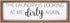 VILIGHT Funny Laundry Room signs - Farmhouse Laundry Accessories - Home Laundry Wall Decor - Dirty Again - 16x5 Inches