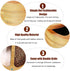 Salt and Pepper Bowls, Salt Keeper with Swivel Lid and Magnet to Keep Dry, Bamboo Salt Cellar with Two Spoons, Two Deep Compartments for Counter