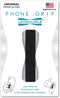 LOVEHANDLE Phone Grip for Most Smartphones and Mini Tablets, Black Elastic Strap with Silver Base, LH-01Silver