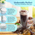 Insulated Tumblers 2-pack 26 oz Made in USA Great for Iced Coffee & Hot Drinks, Clear Double Wall Plastic Tumbler Cups, Microwave, Freezer & Top Rack Dishwasher Safe Reusable Cups by Homestead Choice