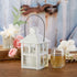 Kate Aspen White Lantern, 9 Inch Decorative