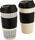 Copco Reusable Set of 2 Insulated Double Wall Travel Mugs, 2 Count (Pack of 1), White/Black