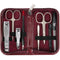 3 Swords Germany - brand quality 8 piece manicure pedicure grooming kit set for professional finger & toe nail care scissors clipper fashion leather case in gift box, Made in Solingen Germany (00828)