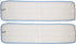 Nine Forty 36 Inch Microfiber Wet or Dry Flat Hardwood Floor Dust Mop Head Refill | Replacement Pads | Washable Industrial Commercial Supplies (2 Pack)