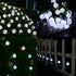 White 2-Pack 100 LED 64FT Crystal Globe Solar String Lights Outdoor, Waterproof Solar Lights Outdoor Decorative, 8 Lighting Modes Solar Powered Patio Lights for Garden Christmas Wedding Party (White)