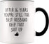 YouNique Designs 16 Year Anniversary Coffee Mug for Him, 11 Ounces, 16th Wedding Anniversary Cup For Husband, Sixteen Years, Sixteenth Year, 16th Year