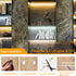 Under Cabinet Lights, 10 PCS LED Strip Lighting for Kitchen 16.4ft Dimmable with Remote Control and Adapter, Timing Warm White Under Counter Lights for Kitchen Closet Bookshelf Bedroom - 3000K