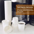 Vumdua 300 Pcs 6 oz Disposable Paper Cups, Hot/Cold Beverage Drinking Cup for Coffee, Water, Tea, Juice, Espresso & Cortado (White)