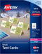 Avery Small Ivory Tent Cards, Laser/Inkjet Printers, 2x3-1/2, Pack of 160 (5913), 2" x 3.5"