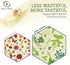 Bee's Wrap - Vegan 3 Pack - Made in USA with Certified Organic Cotton - Plastic and Silicone Free - Reusable Plant-Based Food Wraps - 3 Pieces (S, M, L)