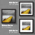 12x12 Picture Frames Black Solid Wood Display Pictures 10x10 or 8x8 with Mat or 12x12 without Mat - 12x12 Inch Square Photo Frames with 2 Mats for Wall or Tabletop Mount, 1 Pack