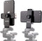 DaVoice Tripod Phone Mount Adapter, 360 Rotating Holder, Compatible with iPhone Smartphone Camera Stand, Universal Cell Phone Attachment Clip Clamp