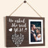 MAYICIVO Engagement Wedding Gifts for Engaged Couples, Boyfriend Girlfriend Birthday Gifts for Him Her Romantic Picture Frame, Engagement Gifts for Women Bride, He Asked She Said Yes Frame-4 x 6 Photo