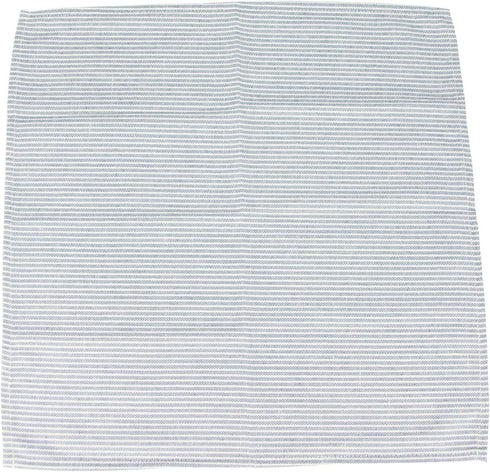 INFEI Narrow Striped Linen Cotton Dinner Cloth Napkins - Set of 12 (40 x 40 cm) - for Events & Home Use (Blue)