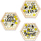Farmlyn Creek Honey Bee Wall Decor, Bee Happy, Bee Kind, Bee Yourself (9.7 in, 3 Pack)