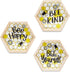 Farmlyn Creek Honey Bee Wall Decor, Bee Happy, Bee Kind, Bee Yourself (9.7 in, 3 Pack)