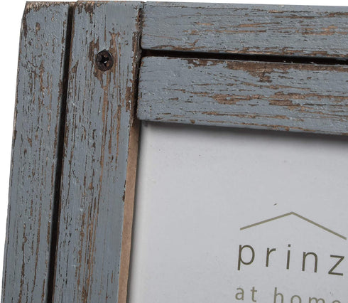 PRINZ Homestead 4-Inch by 6-Inch Rustic Wood Frame in Distressed Finish, Gray