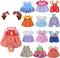 Alive Doll Clothes and Accessories - Baby Doll Dresses Fit for 12 13 14 14.5 Inch Bitty Girl Dolls, 12 Sets Doll Outfits Include Doll Dresses, Pajamas, One-Piece Suit, Swimsuit for Girls Gifts