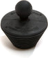 StopShroom Tub 2 Pack Universal Stopper for Bathtub and Bathroom Sink Drains, Black Plug 2pk, 2 Count