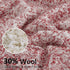 SE SOFTEXLY Sherpa Throw Blanket,Soft Blanket with 30% Wool and 70% Cotton for Winter,Fuzzy Cozy Thick Blanket,Warm Winter Blanket for Couch Bed Sofa (Red, 50" x 60")