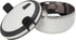 Kitchen Details Stainless Steel 1 Tier White Twist Open Lunch Box Container Thermos, Good for Soup and Hot Food