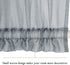 MIULEE 72 inches Sidelight Door Curtains for French Door Semi Sheer Window Panels Linen Textured 25 x 72 Inches with Tieback - 2 Panels, Light Grey
