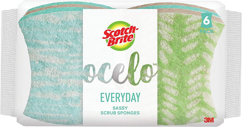 ocelo No Scratch Scrub Sponge, 6-Count (Pack of 2)