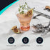 JoyJolt HUE Martini Glasses (7oz) Cocktail Glassware Set of 6, Colored Glass Base. Drinking Glasses, Cocktail Glasses, Stemless Margarita Glasses, Bar Glasses, Shrimp Cocktail Glasses, Juice Glasses