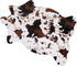 MACEVIA Faux Cowhide Rug Cute Cow Print Rug Animal Area Carpet Western Decor for Living Room Bedroom Non-Slip 43.3" L x 29.5" W(3.6ft x 2.4ft)