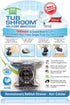 TubShroom Tub Drain Hair Catcher, Black Chrome Drain Protector and Hair Catcher for Bathroom Drains, Fits 1.5? 1.75? Bathtub and Shower Drains