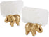 Kate Aspen Lucky Golden Elephant Place Card Holders, Photo Holders, Party Favors, Indian Wedding Decorations, Placecards, Place Setting, (Set of 6)