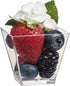 Zappy 100 Square Mini Dessert Cups 2oz Clear Tasting Sample Shot Glasses 100 Ct Dessert Cups with Spoons Disposable Plastic Appetizer Bowls Mini Parfait Cups Small Tumblers and Mini Spoons
