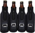 Pirate Accessories Funny Beer Coozie - Adult Pirate Party Decorations, Favors, Supplies, Insulated Bottle Cooler Sleeve with Zipper,Built-In Removable Opener, Funny Coolie for 12 oz. Longneck, 4-Pack