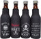 Pirate Accessories Funny Beer Coozie - Adult Pirate Party Decorations, Favors, Supplies, Insulated Bottle Cooler Sleeve with Zipper,Built-In Removable Opener, Funny Coolie for 12 oz. Longneck, 4-Pack