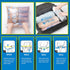 12 Travel Compression Bags, Hibag 12-Pack Roll-Up Space Saver Storage Bags for Travel, Suitcase Size (12-Travel)