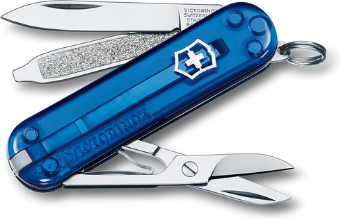 Victorinox Swiss Army Classic SD Pocket Knife, Translucent Sapphire