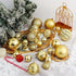 XmasExp 60mm/2.36" Christmas Ball Ornaments Shatterproof Christmas Ornaments Set Decorations for Xmas Tree Balls - 34ct (2.36'', Gold)