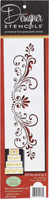 Designer Stencils Fleur De Lis Cake Stencil, Beige/Semi-Transparent