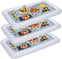 Inflatable Serving Bars with Drain Plug (3 Sets), Inflatable Cooler Ice Buffet Salad Serving Trays for Indoor Outdoor Summer Beach Luau Party, Picnic, and Pool Party