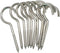Axe Sickle 4 Inch Heavy Duty Large Screw Hook Ceiling Hook Cup Hook Silver 10 Pcs