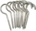 Axe Sickle 4 Inch Heavy Duty Large Screw Hook Ceiling Hook Cup Hook Silver 10 Pcs