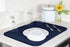 S&T INC. Absorbent, Reversible XL Microfiber Dish Drying Mat for Kitchen, 18 Inch x 24 Inch, Navy