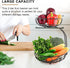 2 Tier Fruit Basket for Kitchen Countertop Detachable Metal Wire Fruits Vegetable Storage Bowl Tiered Stand Holder with Banana Hanger for Dining Table Organizer